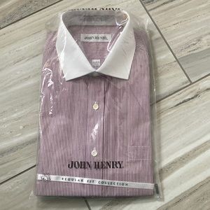 Mens John Henry Button Down - NEW IN BAG - 16.5 34/35